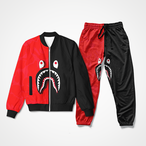 Bape Shark Track Suit-RED