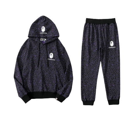 Bape White Logo Print Tracksuit