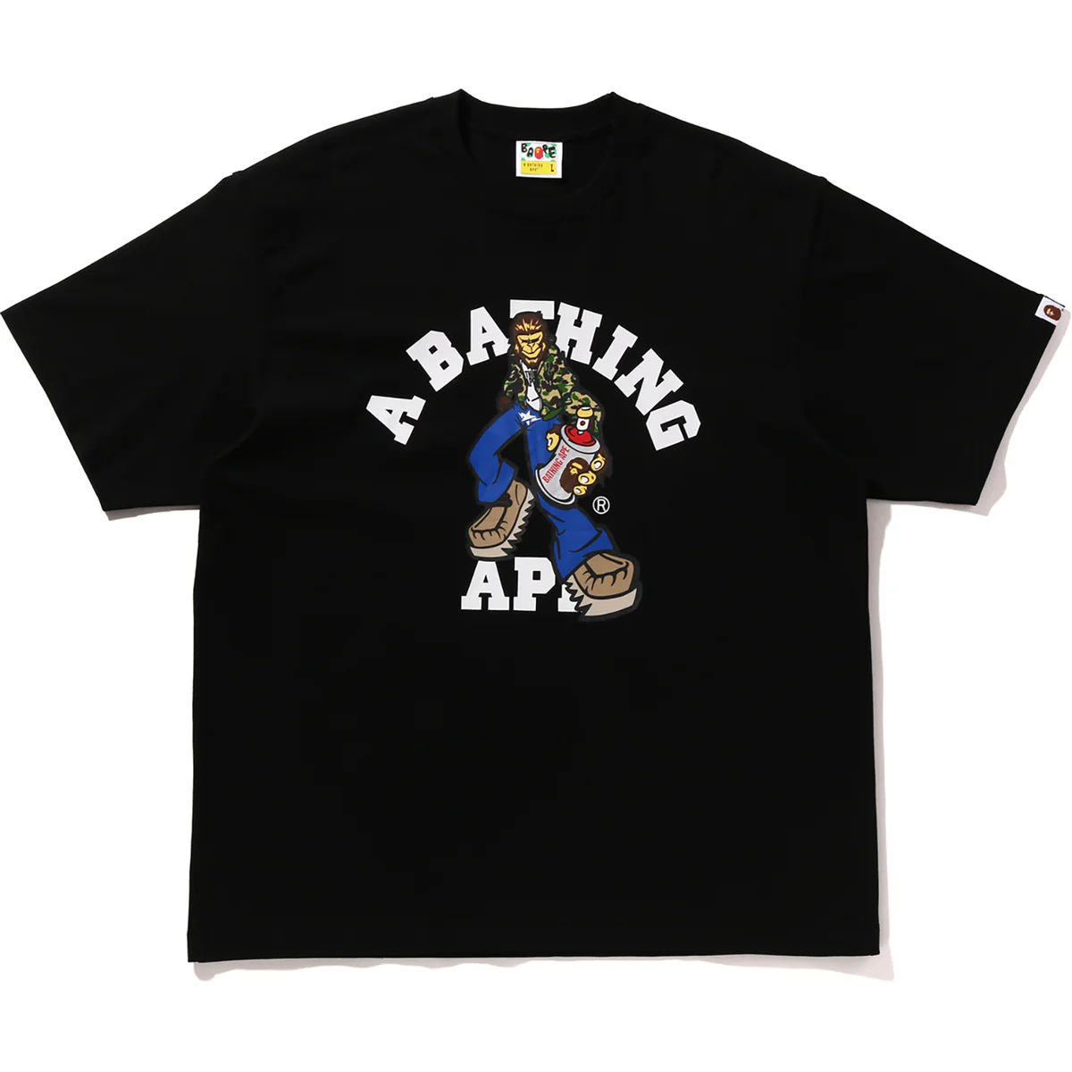 Bape CHARACTER COLLEGE Shirt-Black