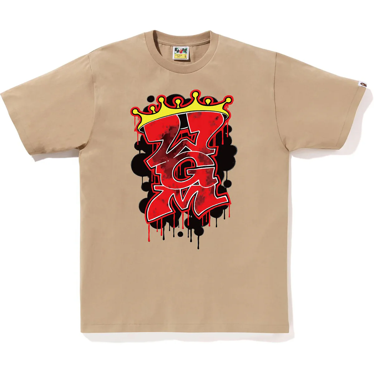 BAPE GRAFFITI WGM TEE Shirt-Beach