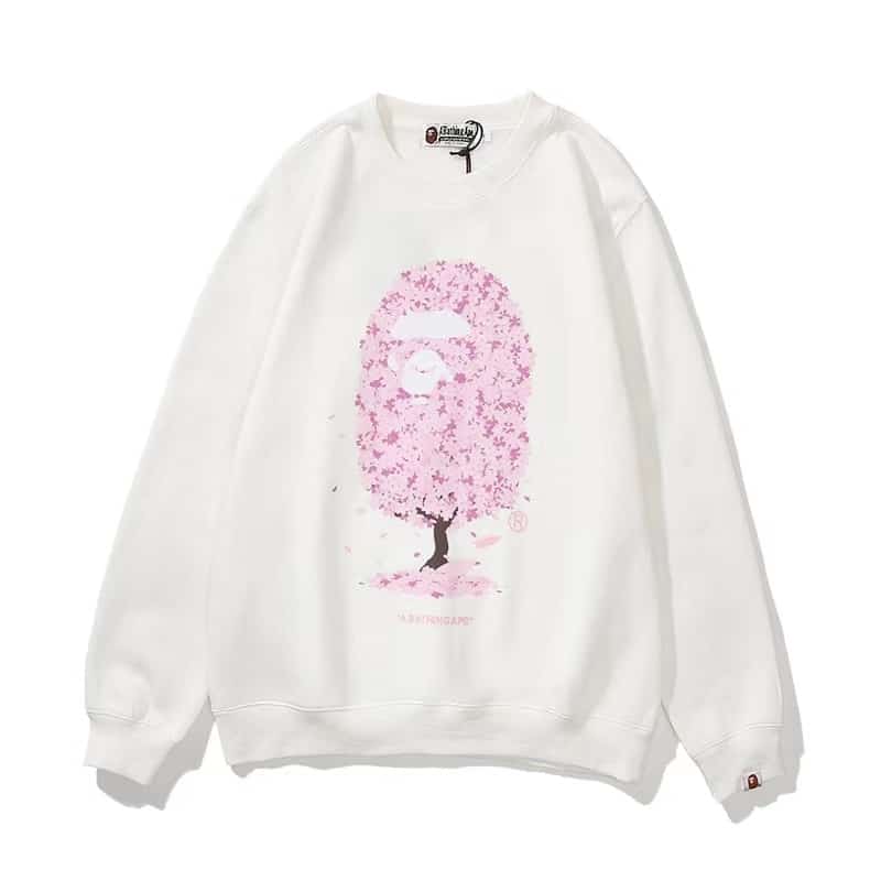 A Bathing Ape Head Tree Sweater-White